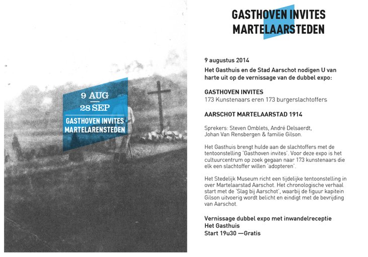 Affiche 'Gasthoven Invites' 2014, Aarschot